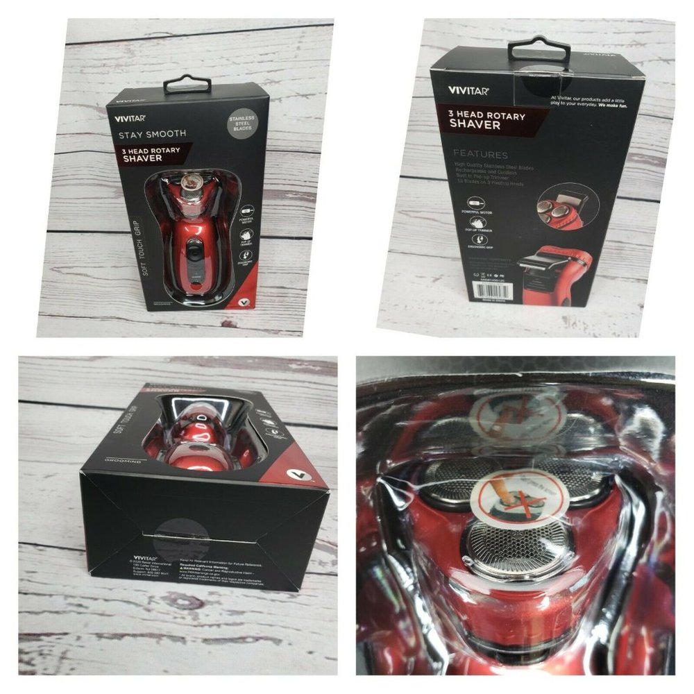 Vivitar Stay Smooth 3 Head Rotary Shaver